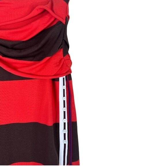 3.1 Phillip Lim Striped Twist Midi Skirt Red Brown Medium - Picture 6 of 14